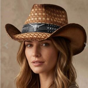 Sombrero de vaquero de paja
