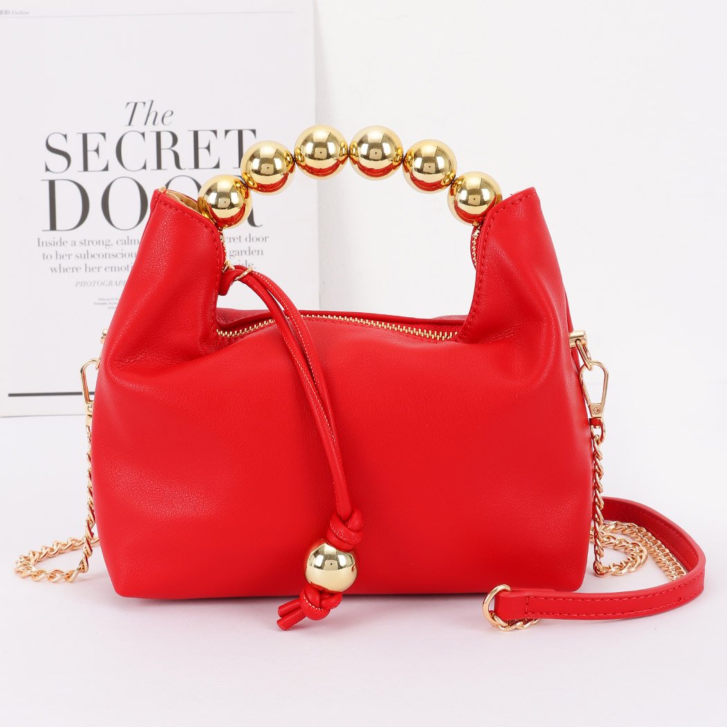 Bolso con asa de bolas - Imagen 4