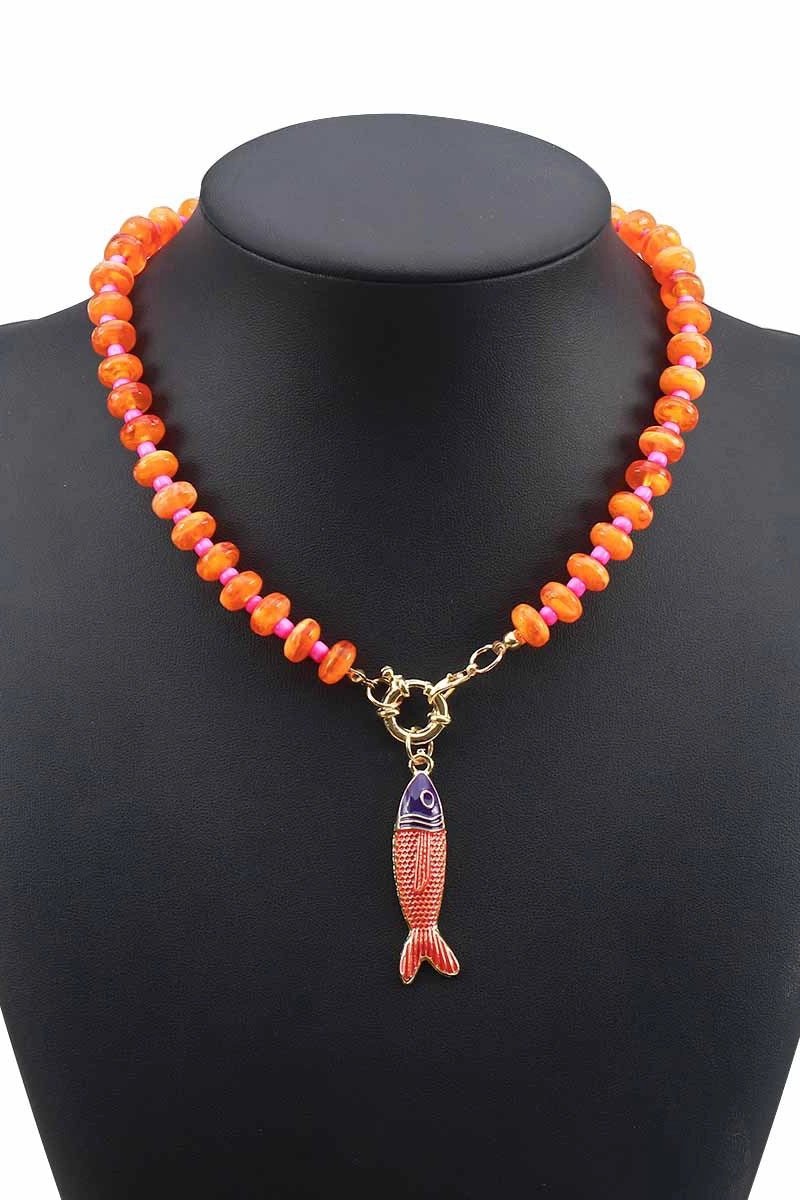 Collar con colgante de pez - Imagen 7