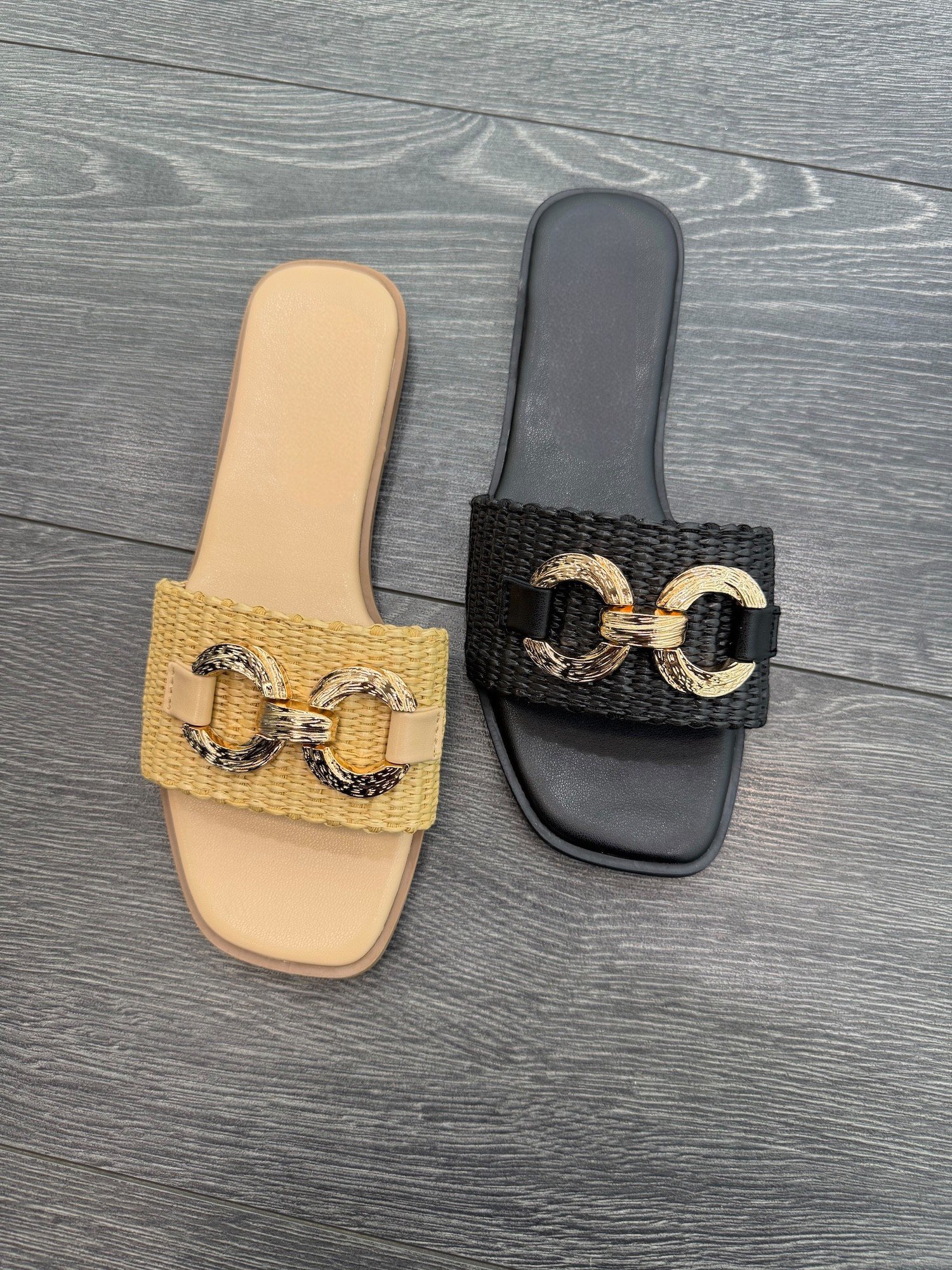 Sandalias slip-on de rafia - Imagen 2