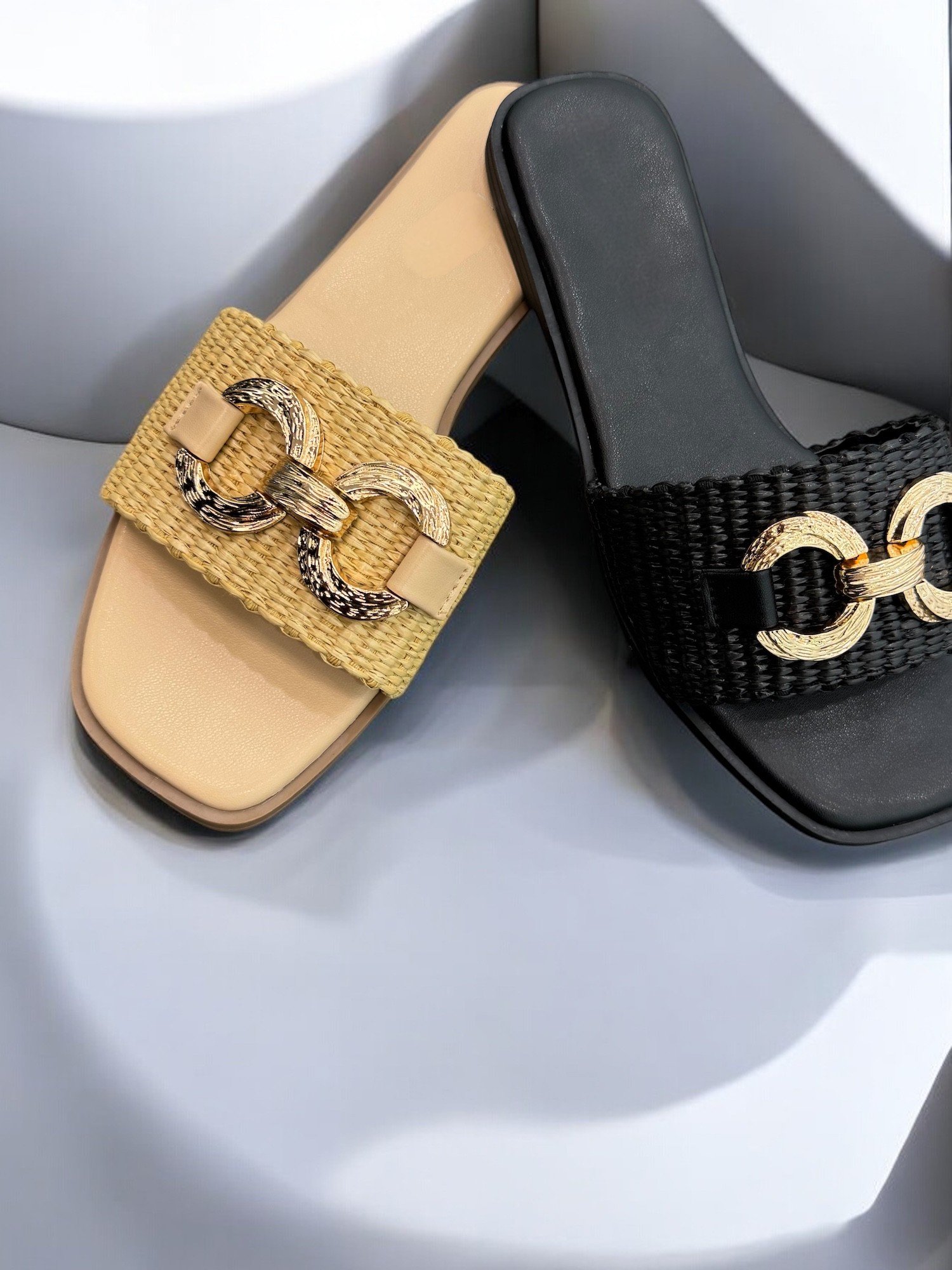 Sandalias slip-on de rafia - Imagen 3