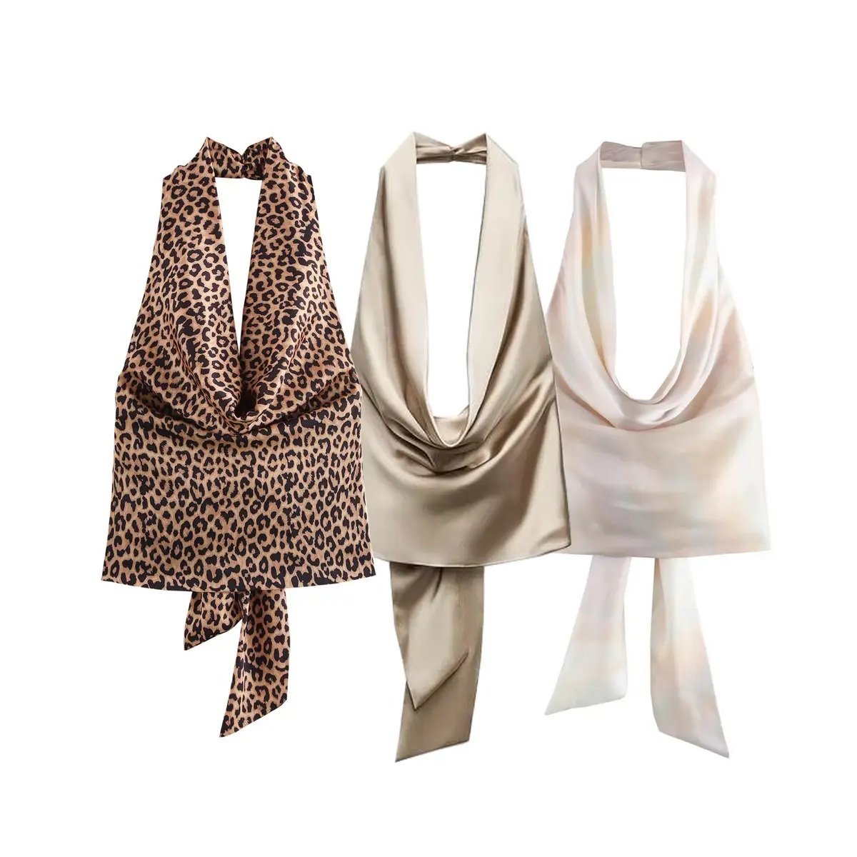 Top Halter Chic Francés