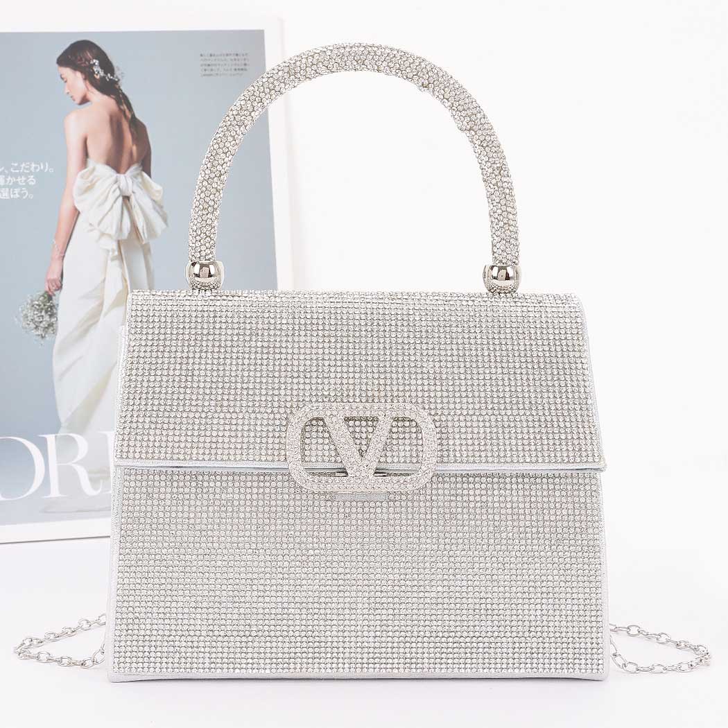 Bolso Elegante Adornado con Piedras - Imagen 2