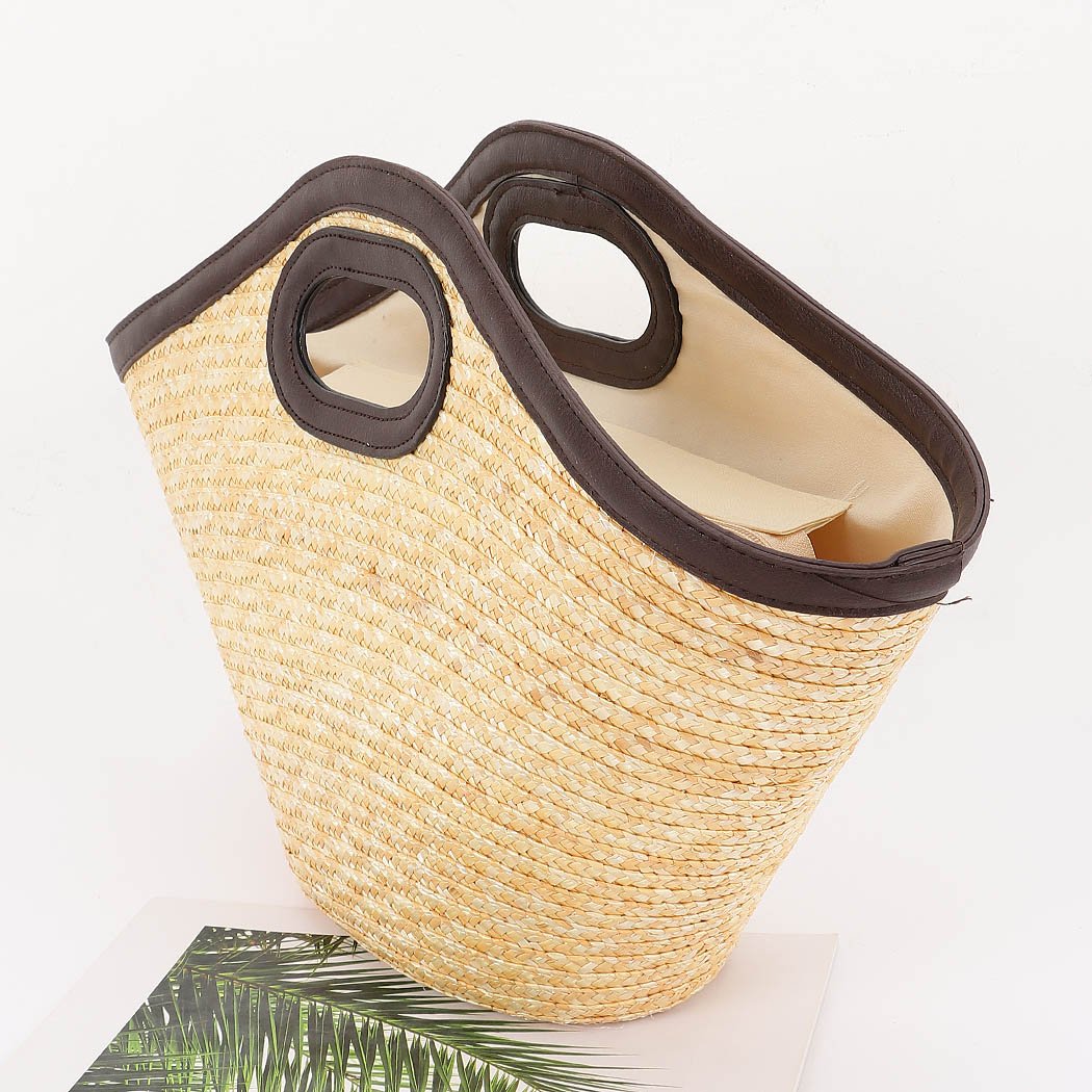 Bolso de playa de paja - Imagen 2