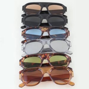 Gafas de sol redondas brillantes