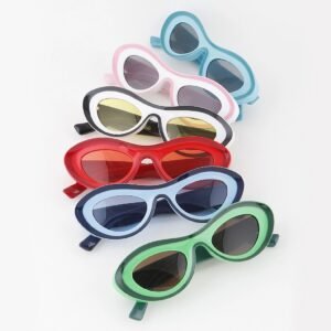 Gafas redondas retro de dos tonos