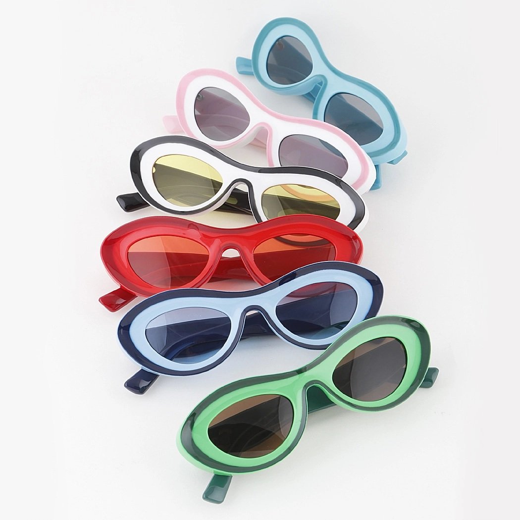 Gafas redondas retro de dos tonos