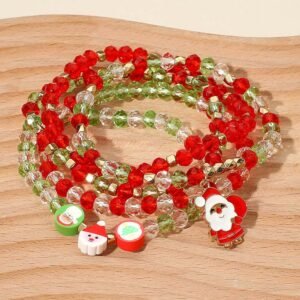 5PCS - Pulseras Santa Holiday