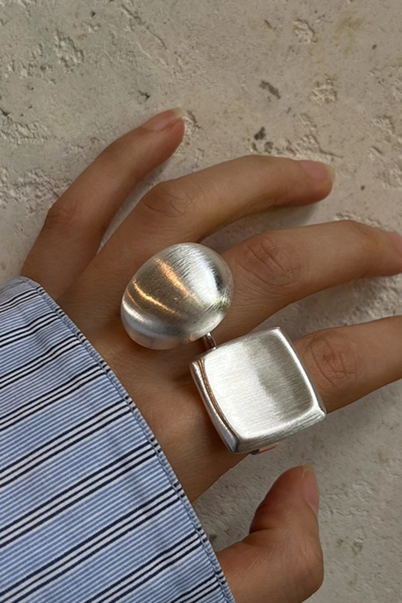 Anillo metal pulido