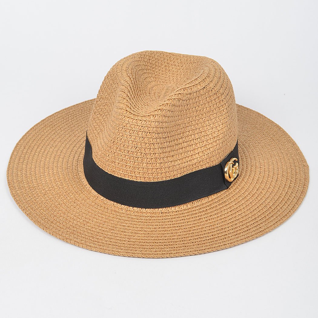 Sombrero fedora de paja sintética - Imagen 3