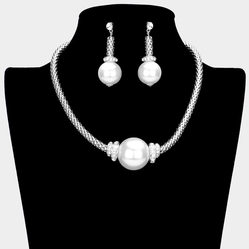 Collar con detalles de perlas - Imagen 4