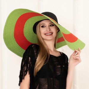 Sombrero con bloques de color