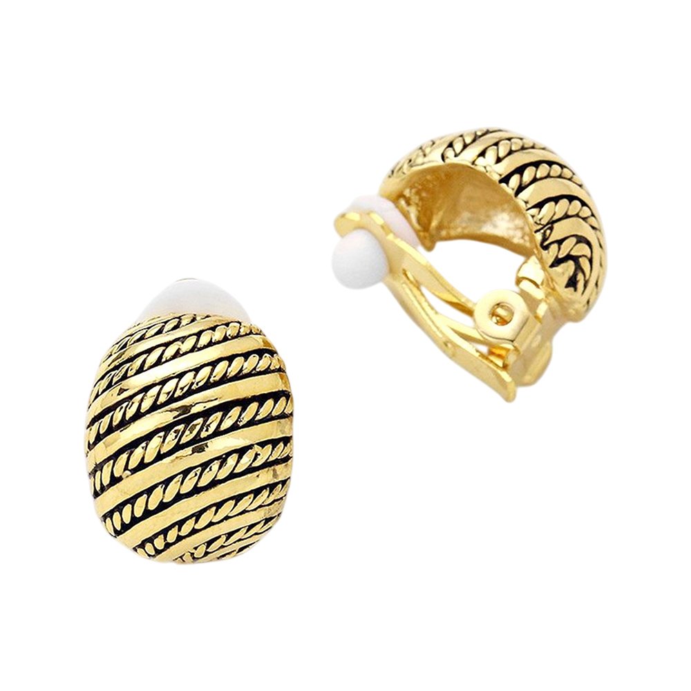 Pendientes metal repujado - Imagen 2