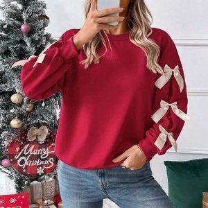 Sudadera Navidad Lazo de Satén