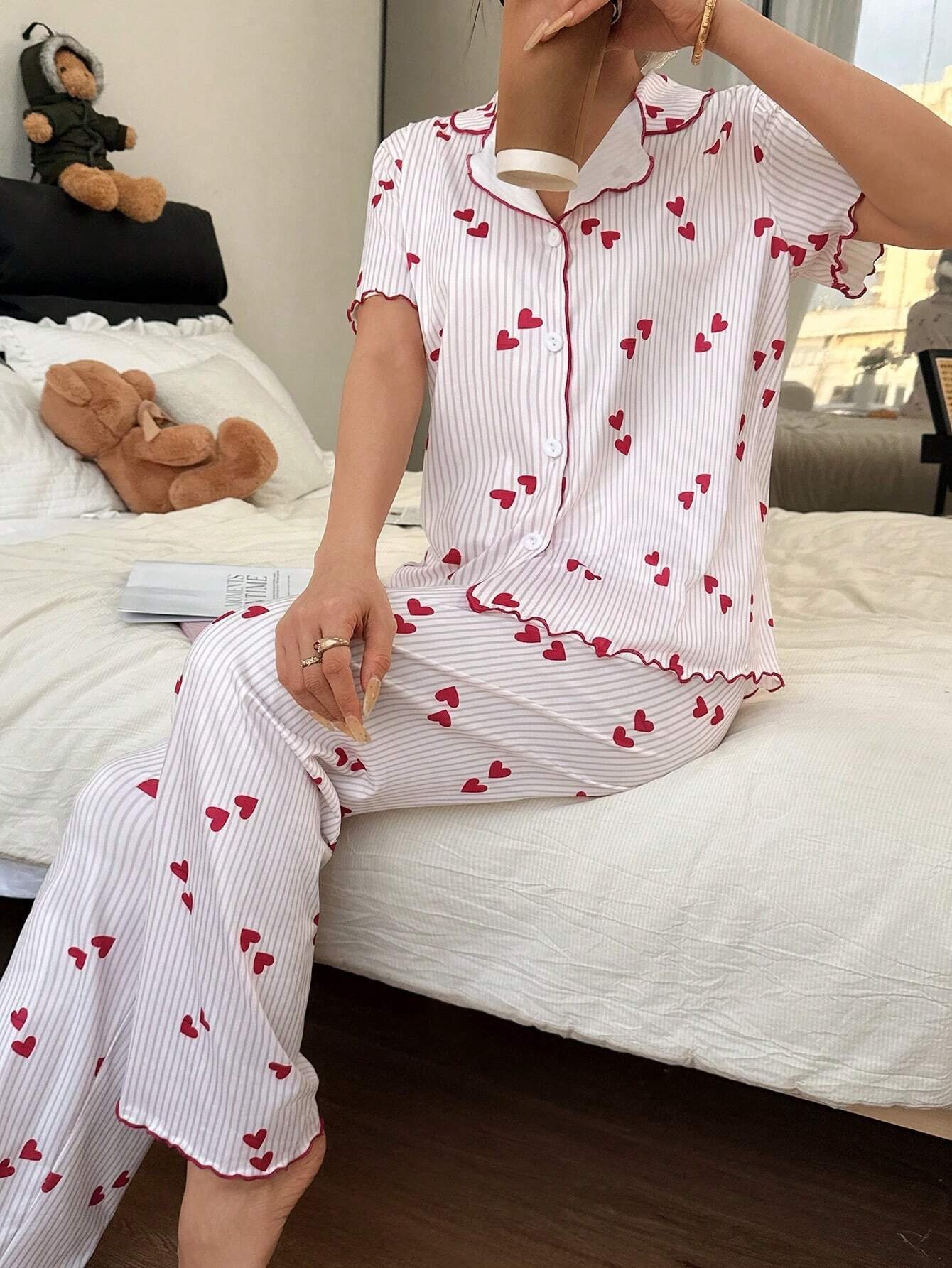 Pijama de corazones - Imagen 5
