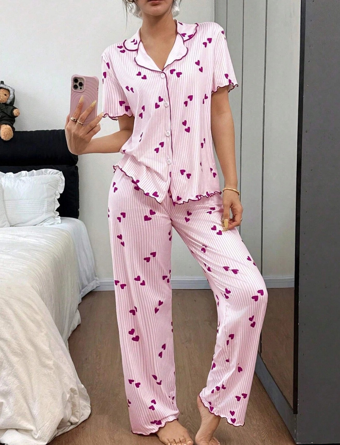 Pijama de corazones