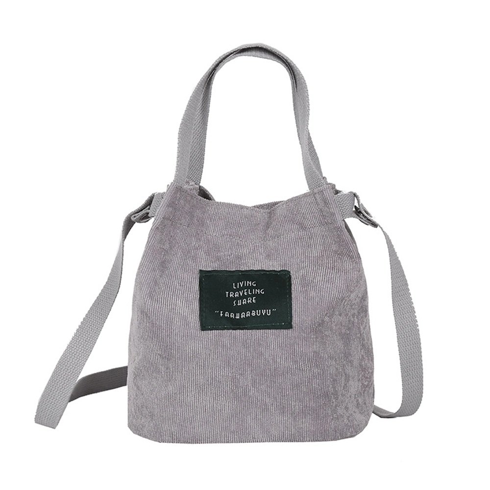 Bolso retro de lona de pana - Imagen 5