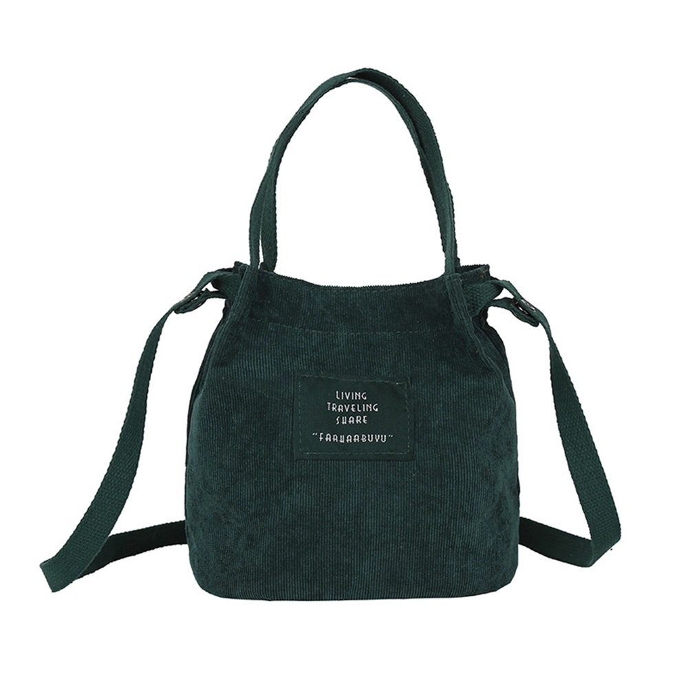Bolso retro de lona de pana - Imagen 3