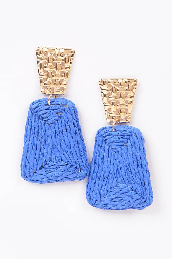 Pendientes colgantes de RAFIA - Imagen 2