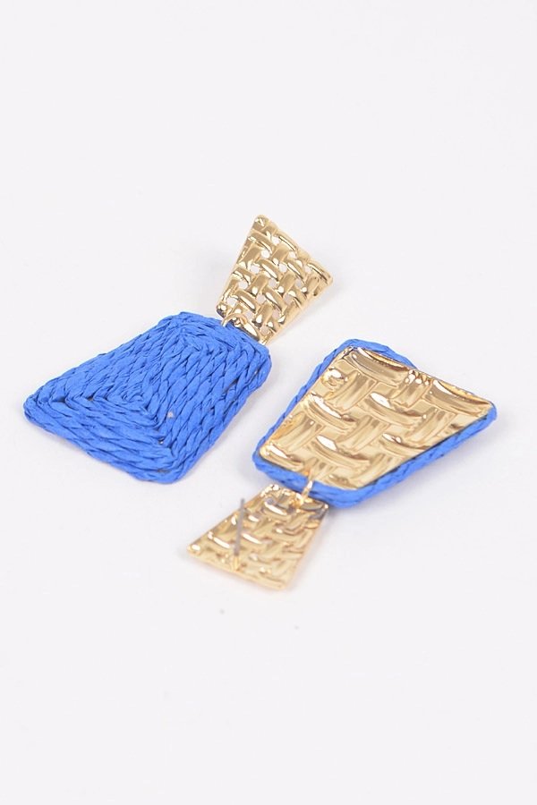 Pendientes colgantes de RAFIA - Imagen 3