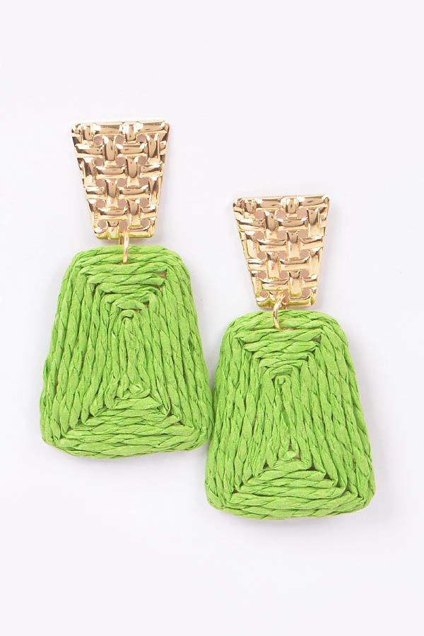 Pendientes colgantes de RAFIA - Imagen 5