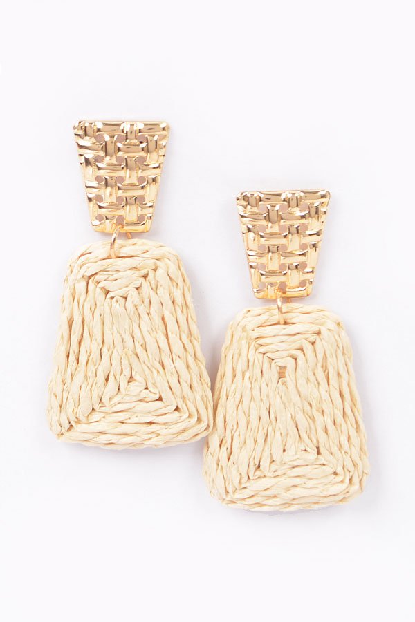 Pendientes colgantes de RAFIA - Imagen 6
