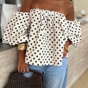 Top off-shoulder elástico