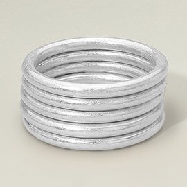 5 unidades - Pulseras metal pulido - Imagen 2