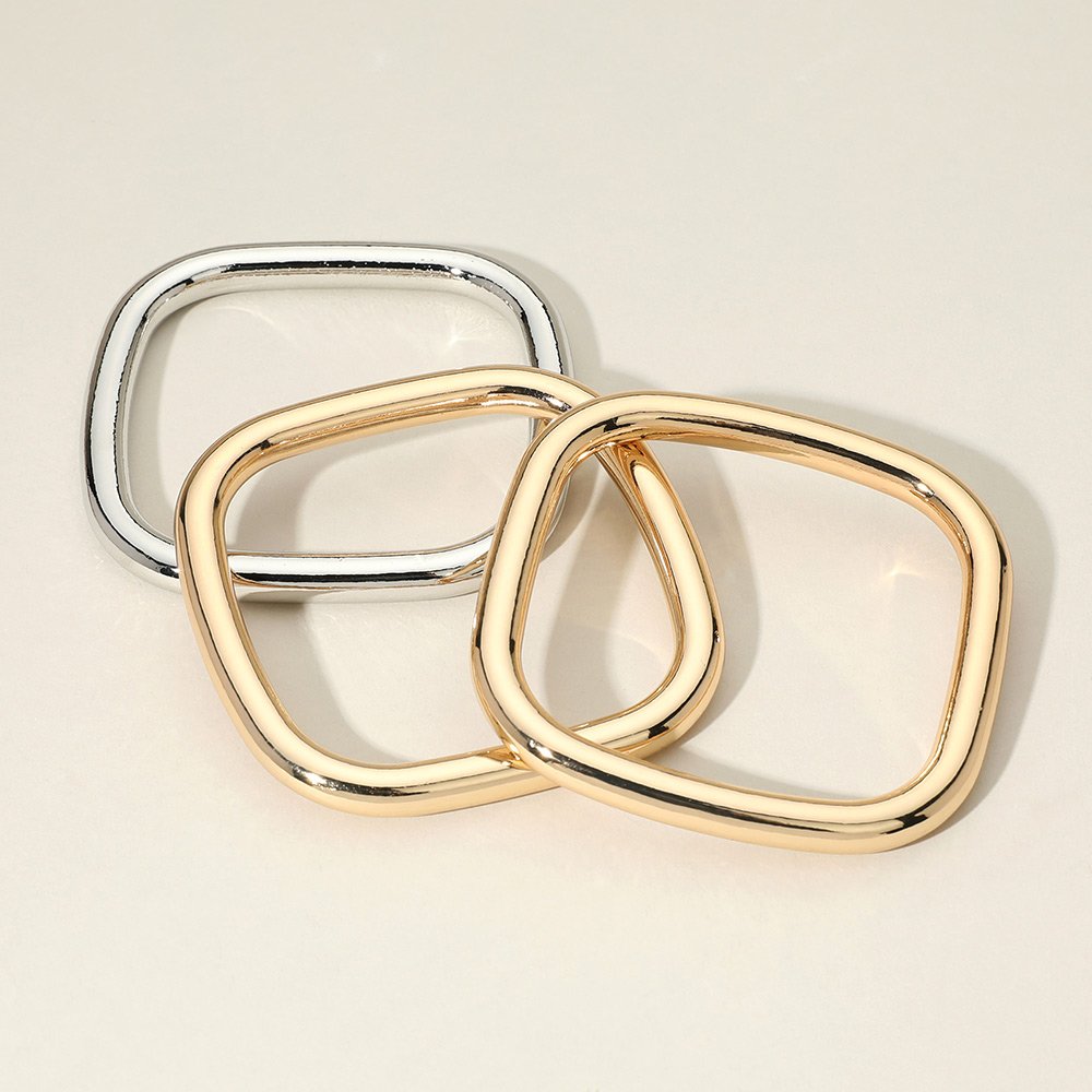 3 piezas - Pulsera cuadrada - Imagen 4