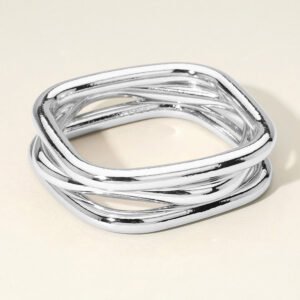 3 piezas - Pulsera cuadrada