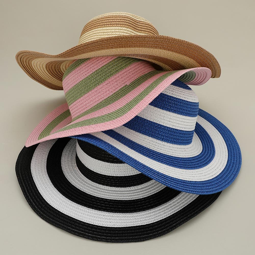 Sombrero de sol rayas