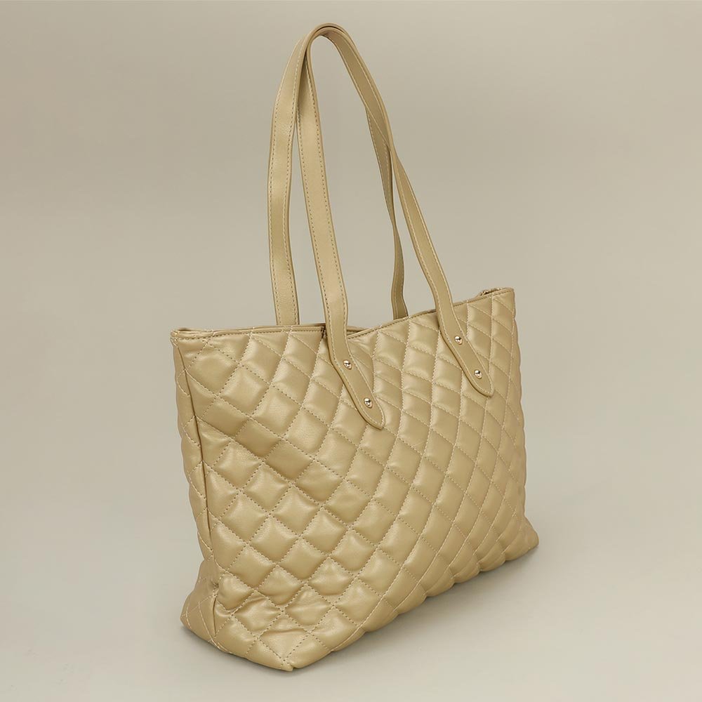 Bolso tote acolchado de piel sintética - Imagen 7
