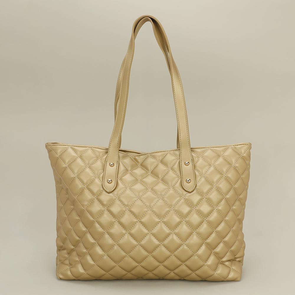 Bolso tote acolchado de piel sintética - Imagen 6