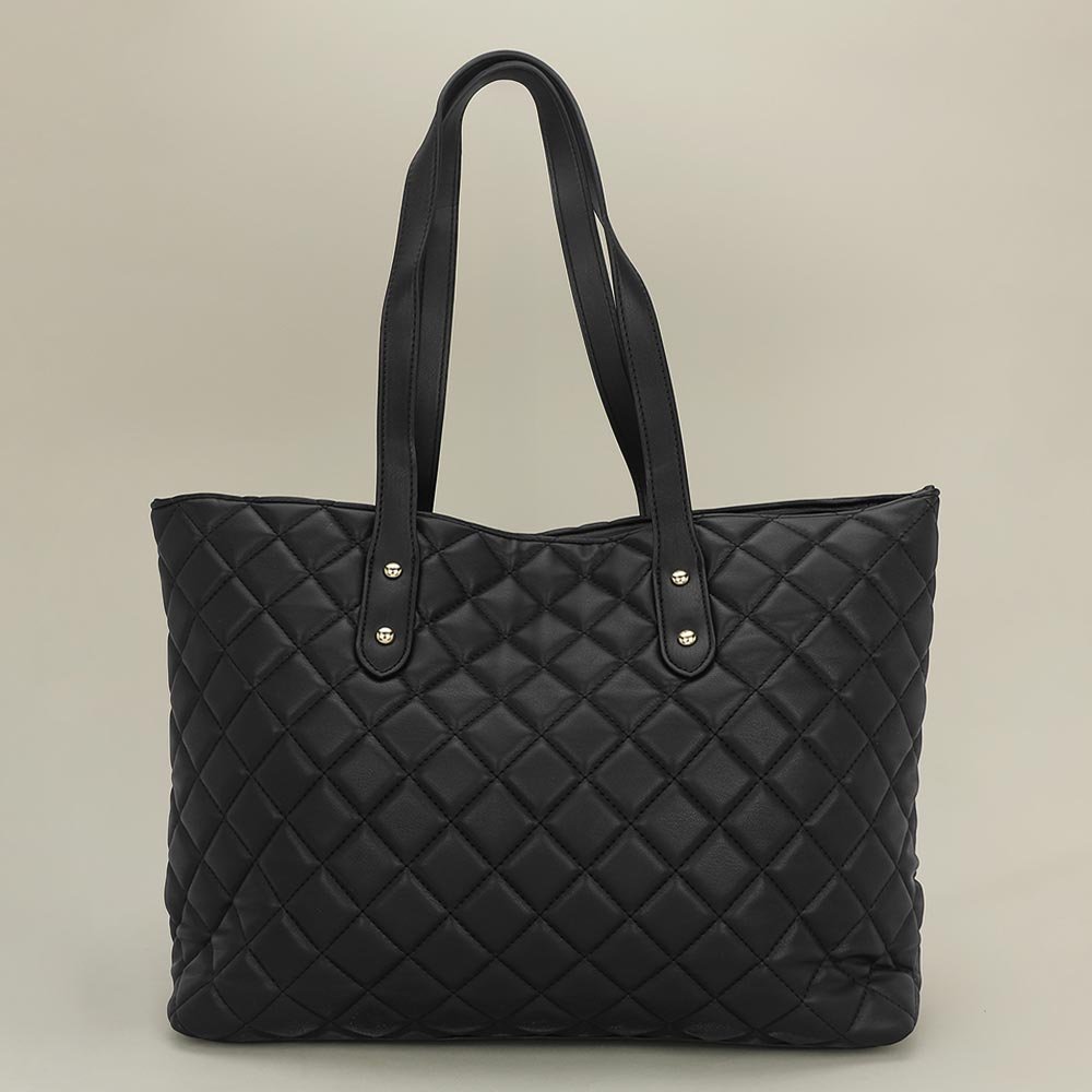 Bolso tote acolchado de piel sintética - Imagen 4