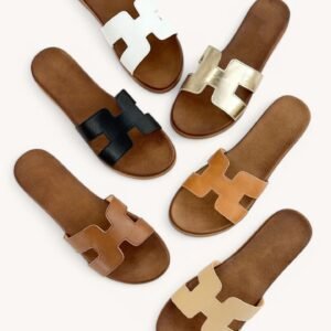 Sandalias tipo slip-on con diseño