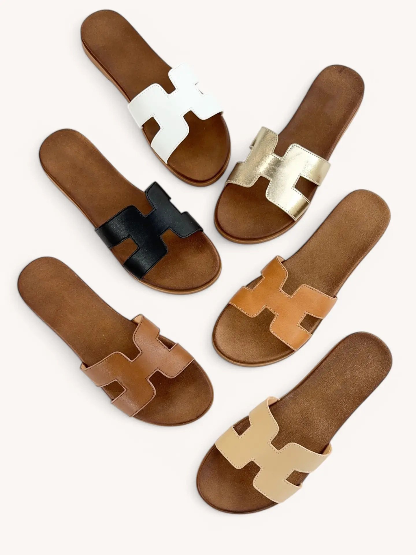 Sandalias tipo slip-on con diseño