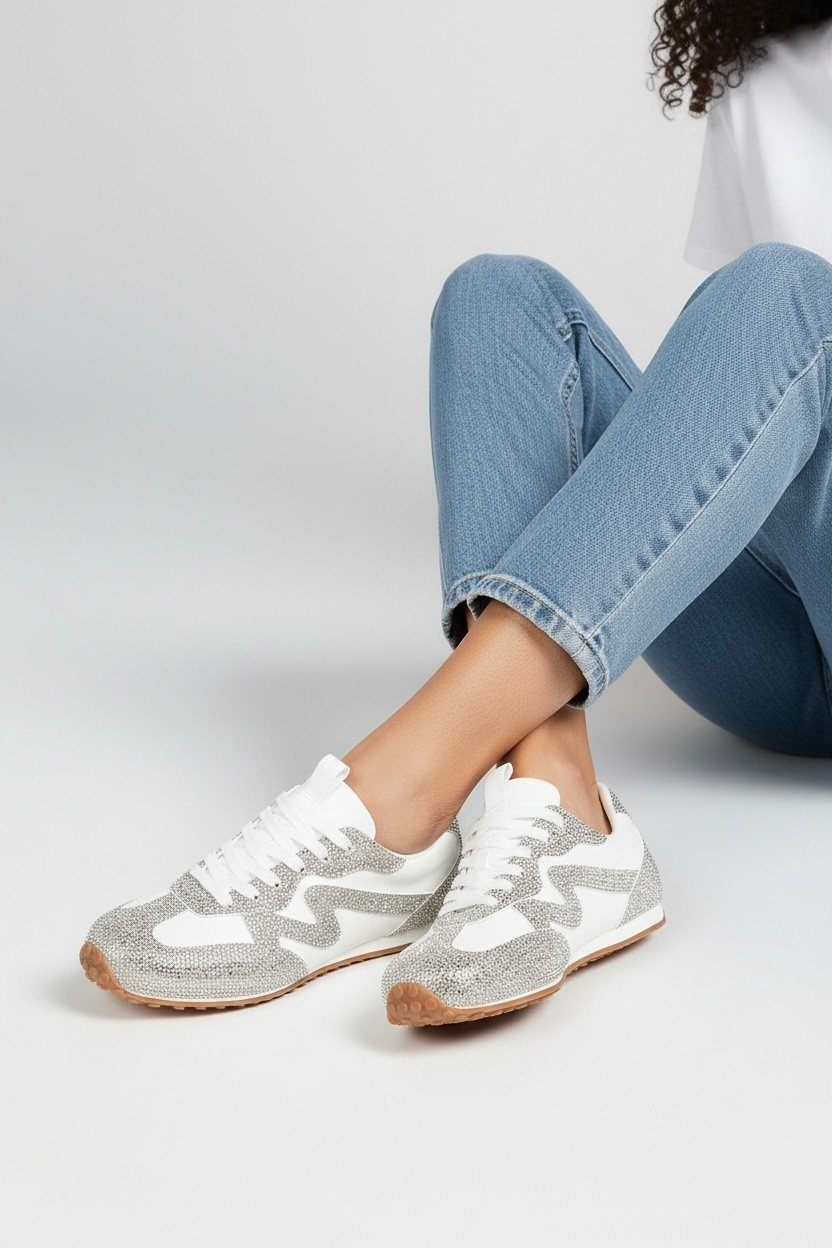 Zapatillas con pedrería - Imagen 2