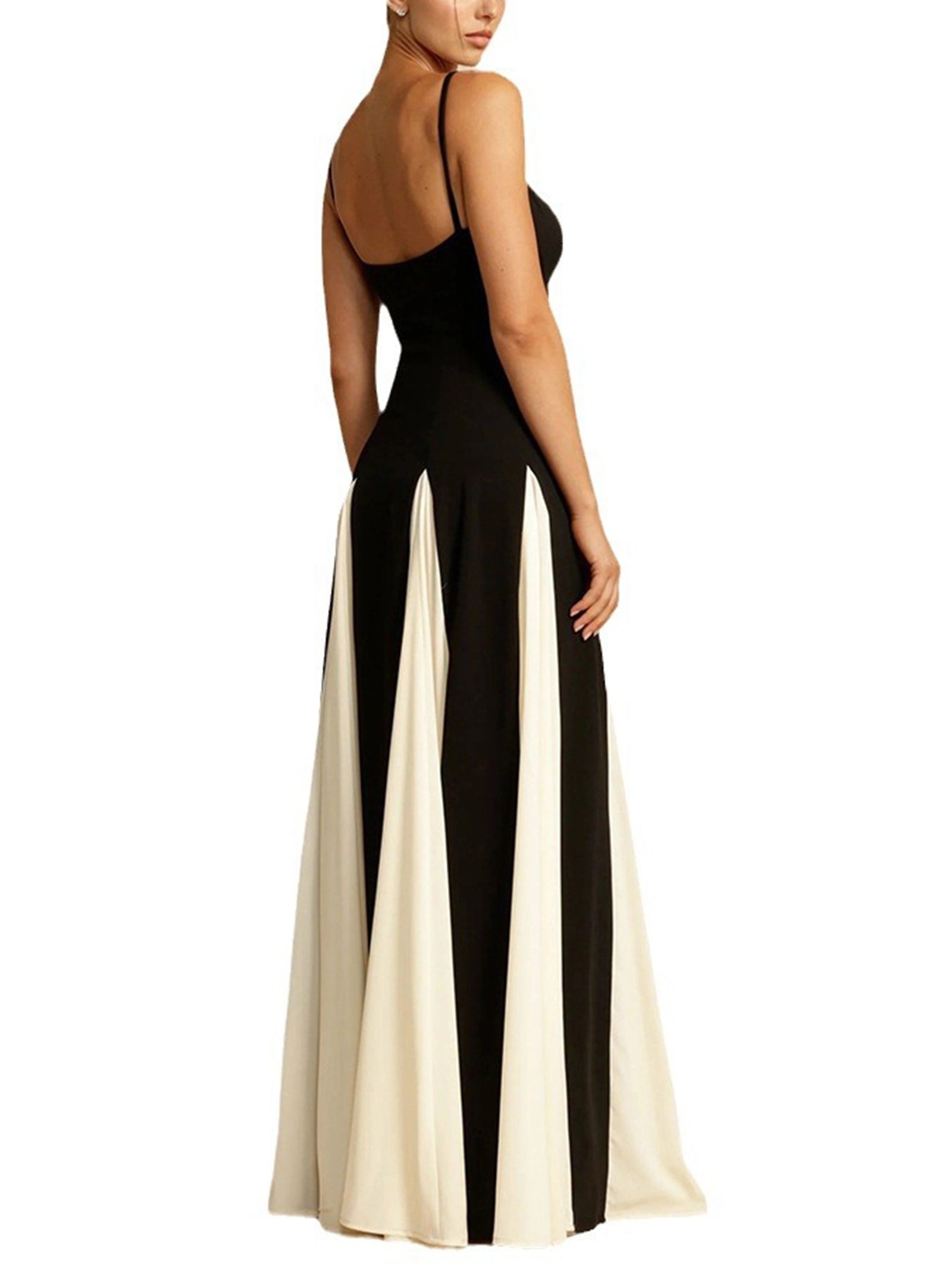 Vestido con tirantes en contraste - Imagen 2