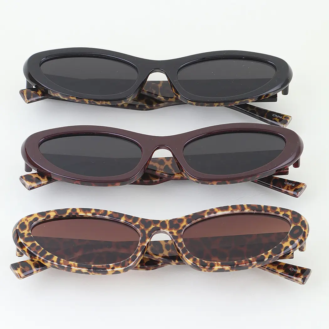 Gafas de sol bicolor con leopardo