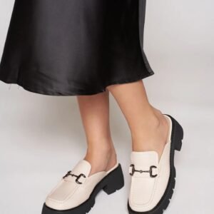 Mocasines plataforma gruesa mule