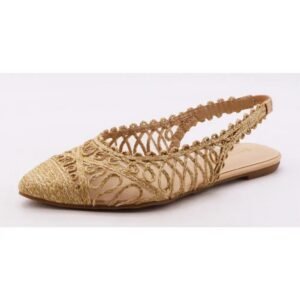 zapato  de tiras tejidas