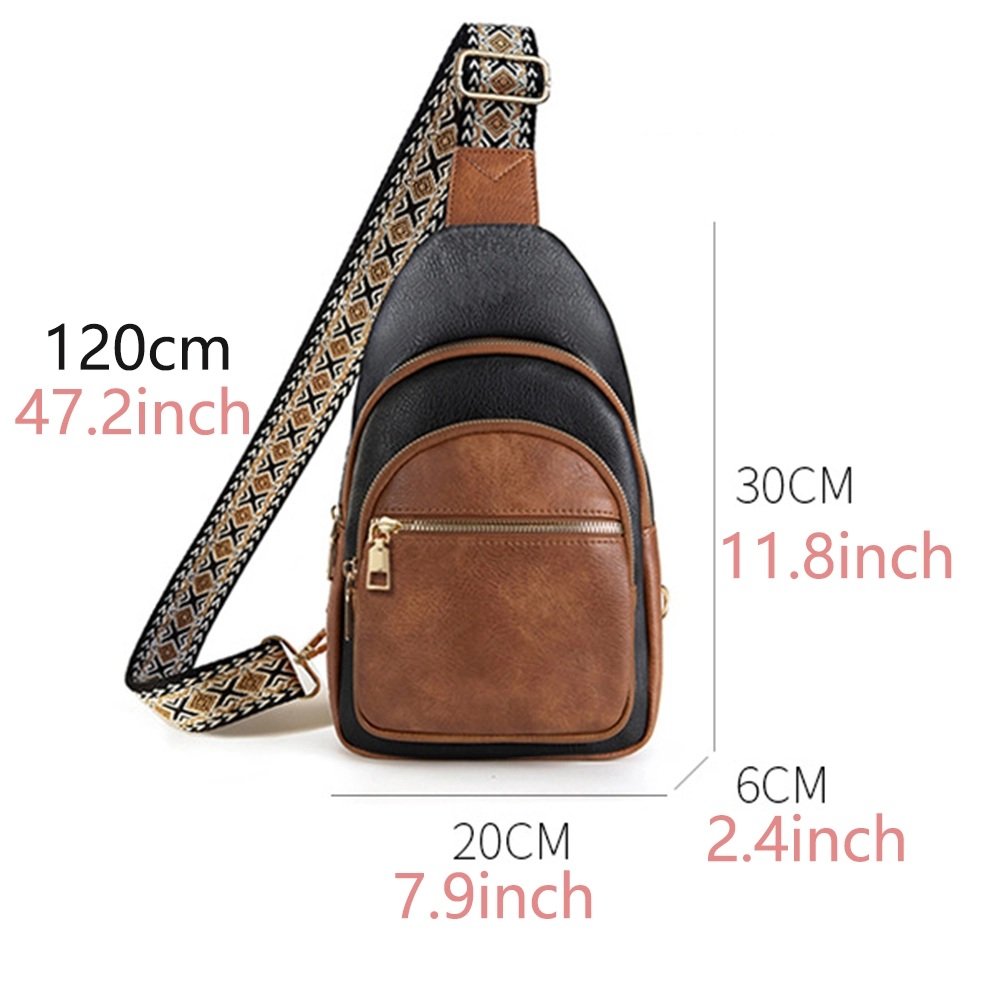 Bolso de hombro retro de varias capas - Imagen 3