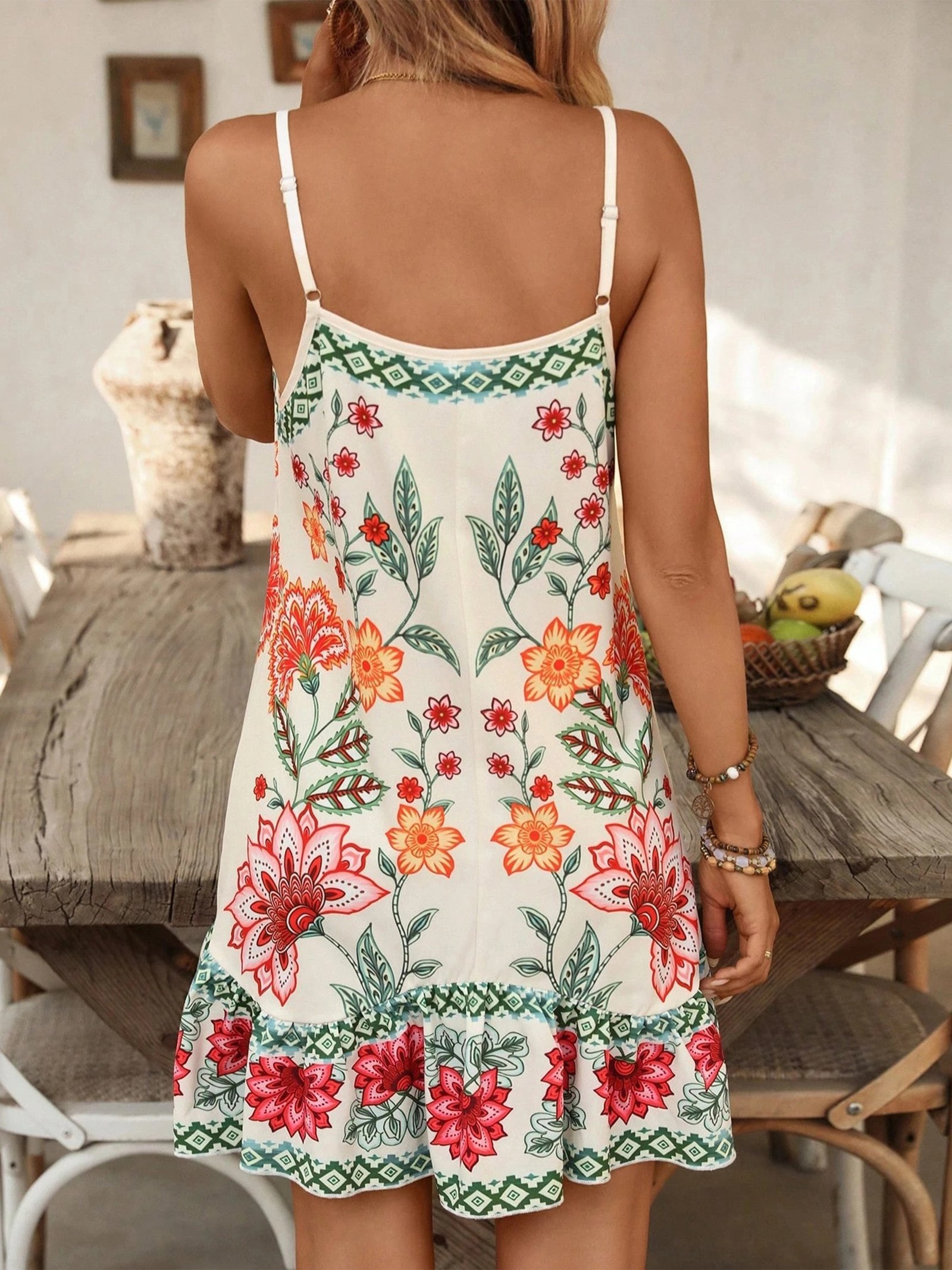 Vestido sin mangas con estampado - Imagen 2