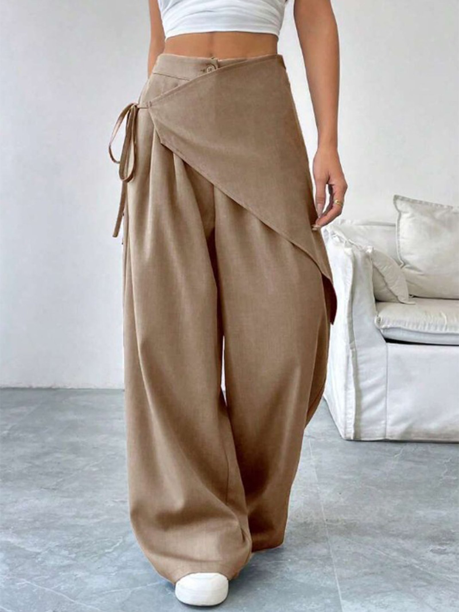 Pantalones Ancho Estilizados y Sueltos - Imagen 2