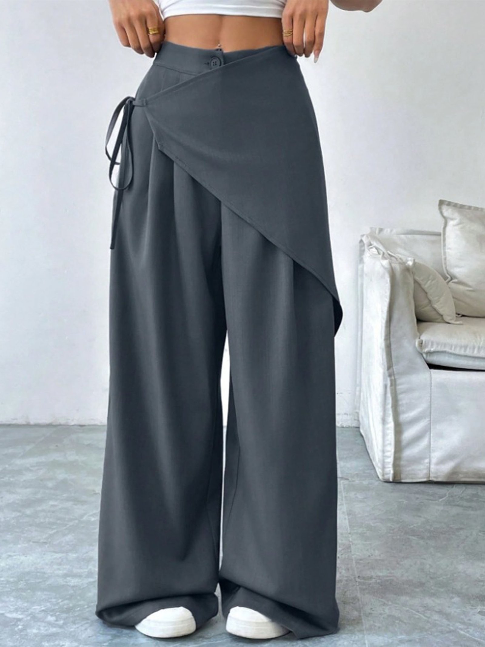 Pantalones Ancho Estilizados y Sueltos