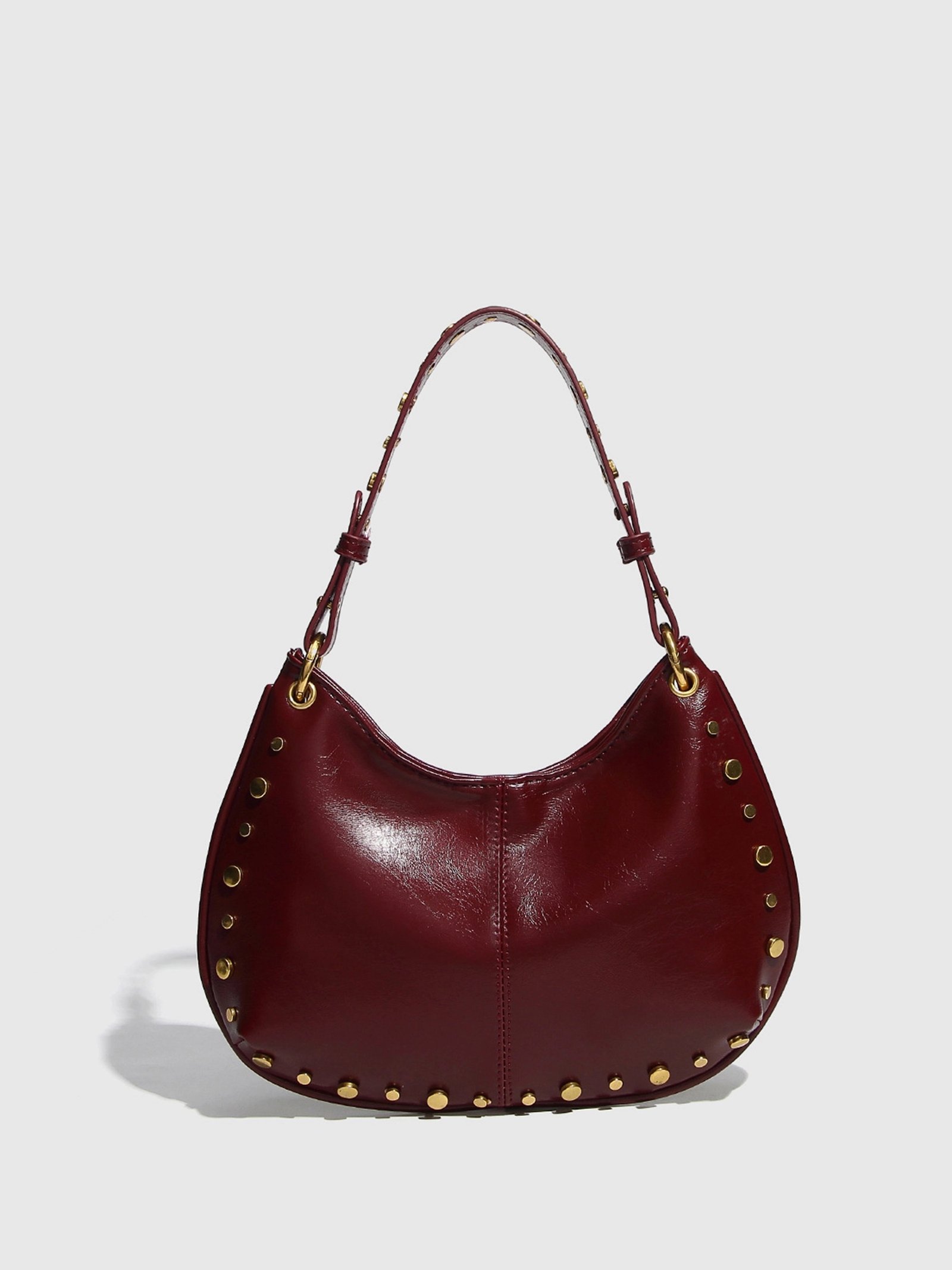 Bolso de hombro con remaches