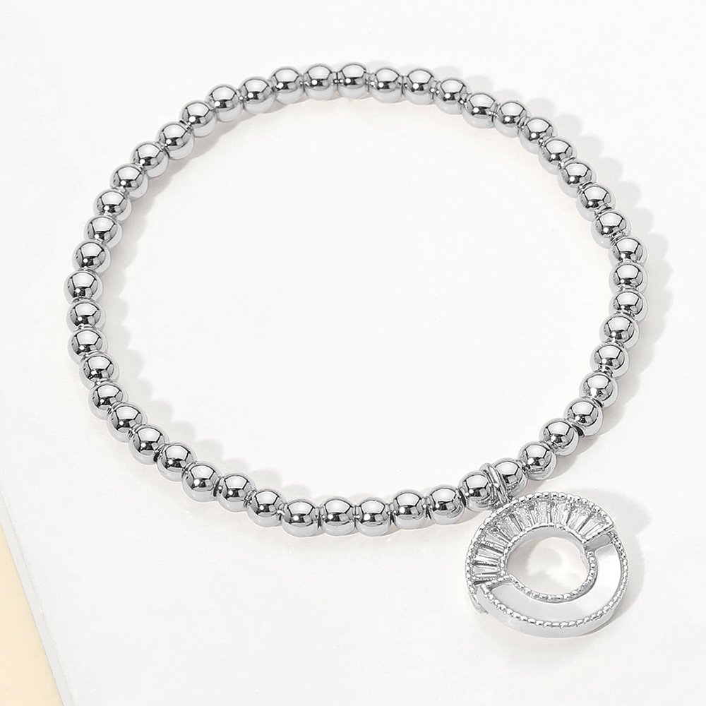 Pulsera con circonitas cubicas y nacar - Imagen 3