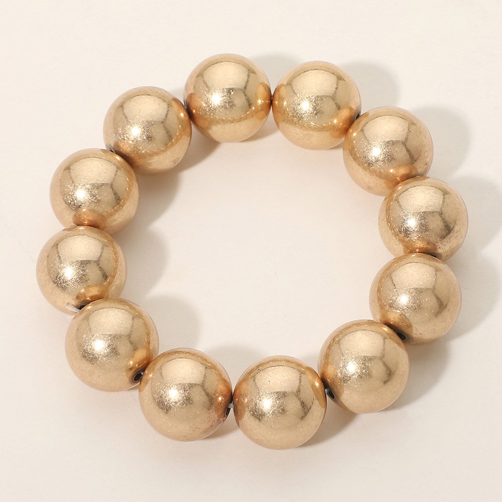 Pulsera elastica con cuentas de metal - Imagen 2