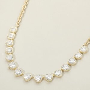Collar con eslabones de corazon