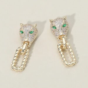 Pendientes colgantes pantera
